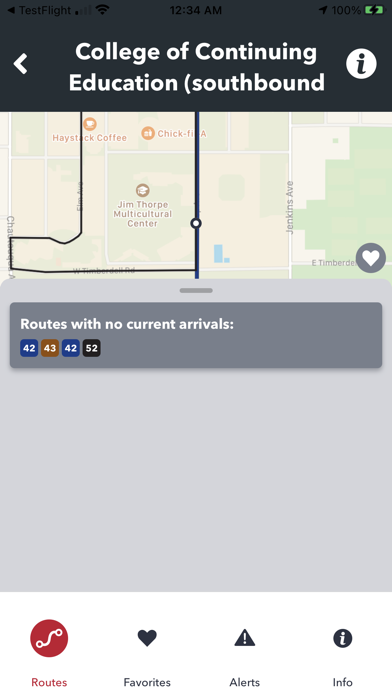 CART GPS Screenshot