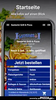santorini grill & pizza fürth iphone screenshot 2