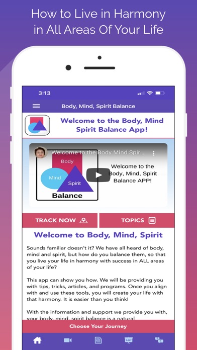 Body, Mind and Spirit Balance Screenshot