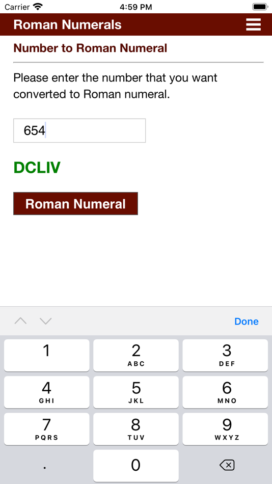 #2. Roman Numeral (iOS) 게시자: H Valeur