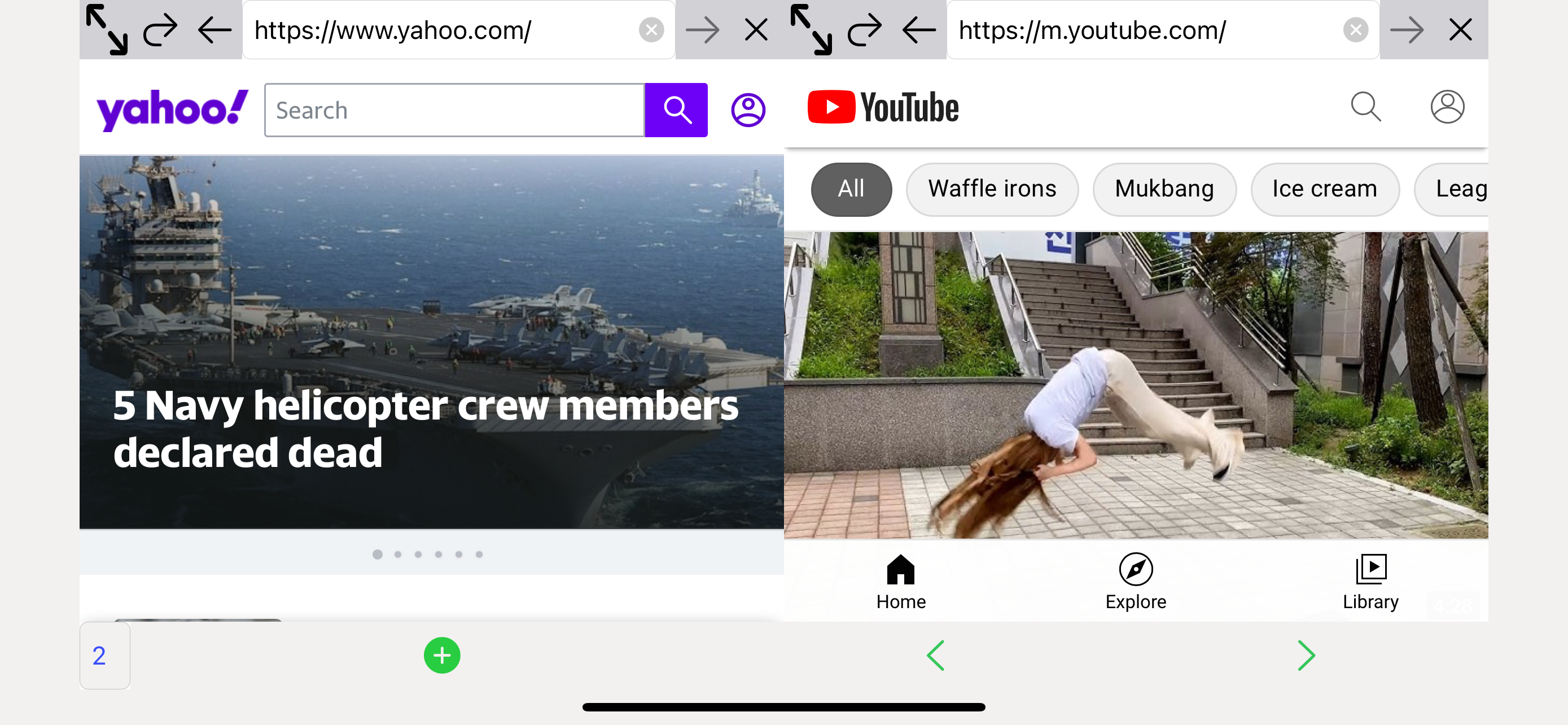 Multi internet Explores