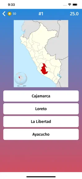 Game screenshot Peru: Regions & Provinces Quiz hack