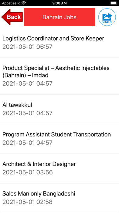 Bahrain Jobs Screenshot