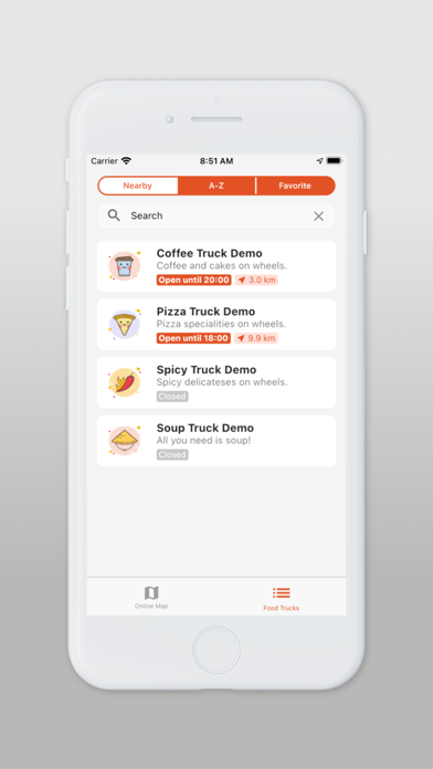 foodtruckfinder.eu Screenshot