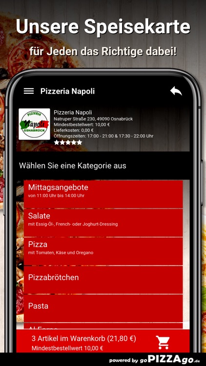 Pizzeria-Napoli Osnabrück screenshot-3