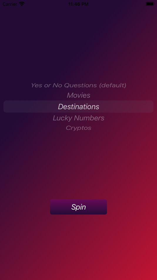 #6. SpinTheChosen (iOS) 由: Viktor Dobrev