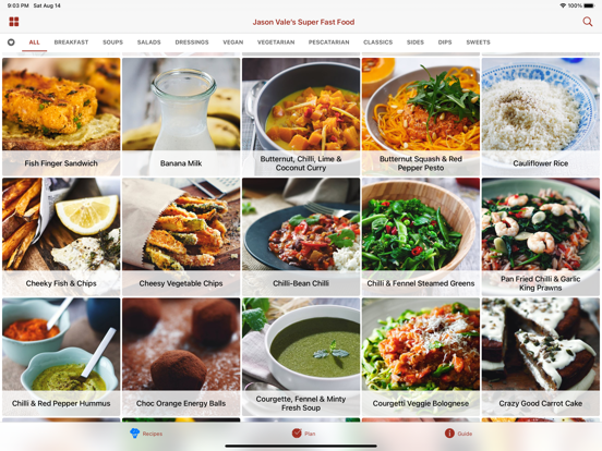 Jason Vale’s Super Fast Food iPad app afbeelding 2