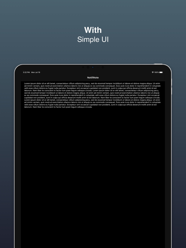 NotifiNote: Notification Notes Screenshot