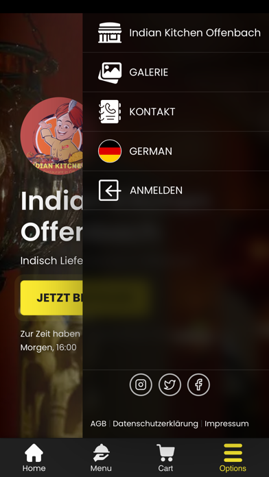 Indian Kitchen Offenbach Screenshot 2 - AppWisp.com Indian Kitchen Offenbach Screenshot 2 - AppWisp.com