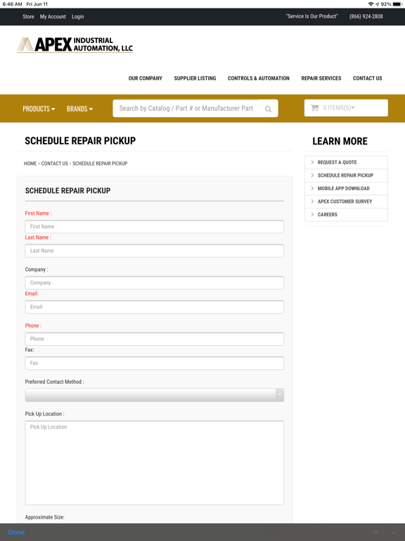 Apex Industrial Automation iPad screenshot 2 - Business app