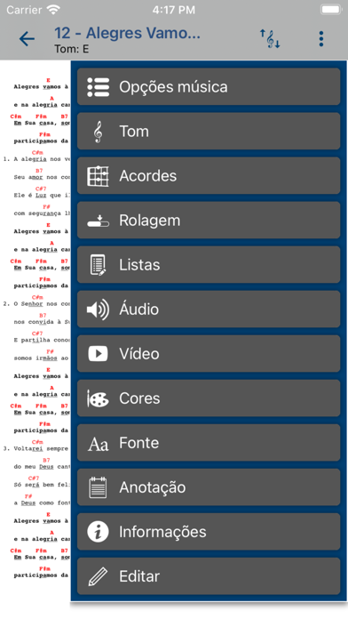 Louvemos o Senhor Cifrado Screenshot