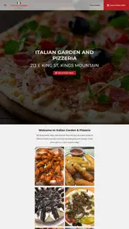 italian garden & pizzeria iphone screenshot 1