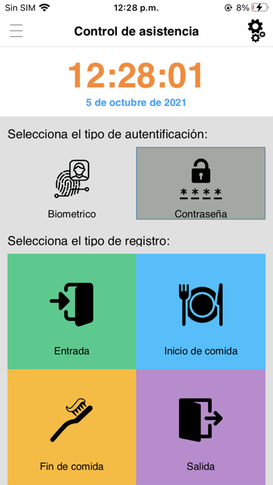 Control asistencia Msp Screenshot