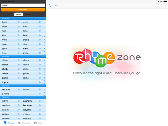 Screenshot #4 pour RhymeZone