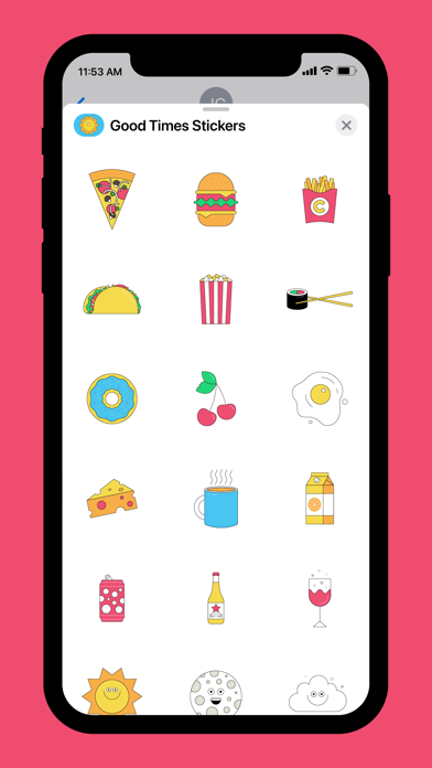 Good Times Retro Stickers Screenshot