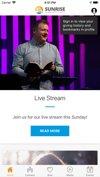 Sunrise Community Church Screenshot