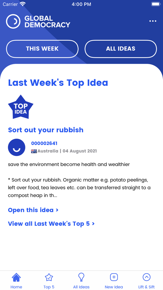 #2. Global Democracy (iOS) 由: William Piper