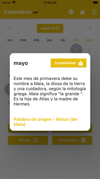 Calendario Colombia 2024 Screenshot