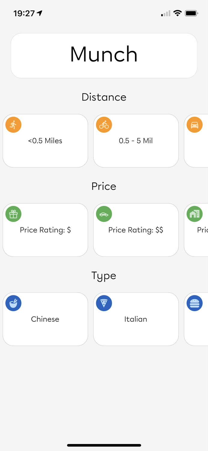 Munch - Restaurant Finder