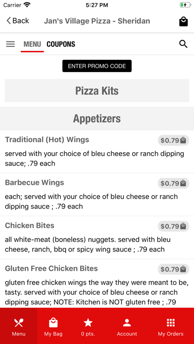 Jan's Village Pizza Screenshot