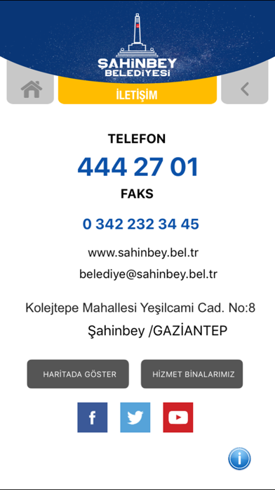 Sahinbey Belediyesi Screenshot