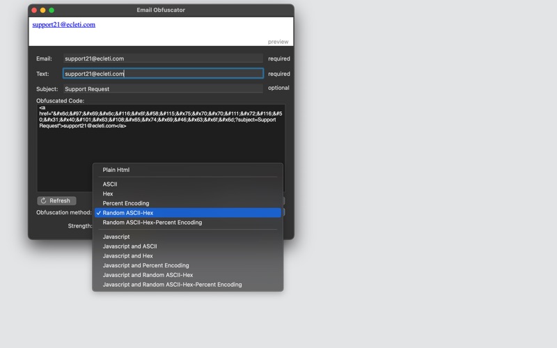 Screenshot #2 pour Email Obfuscator