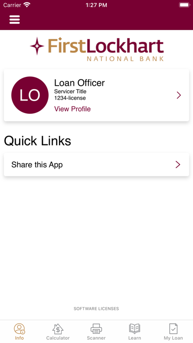 First Lockhart Home Loan Screenshot