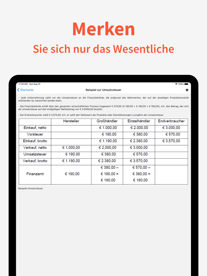 Steuern - Stichworte