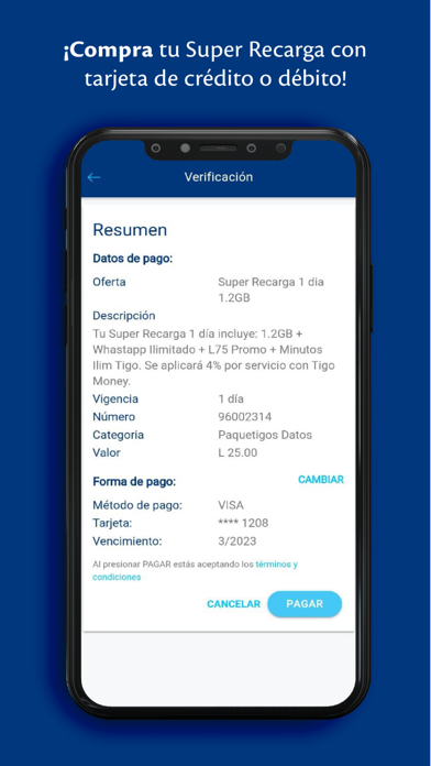 Mi Tigo Honduras Screenshot