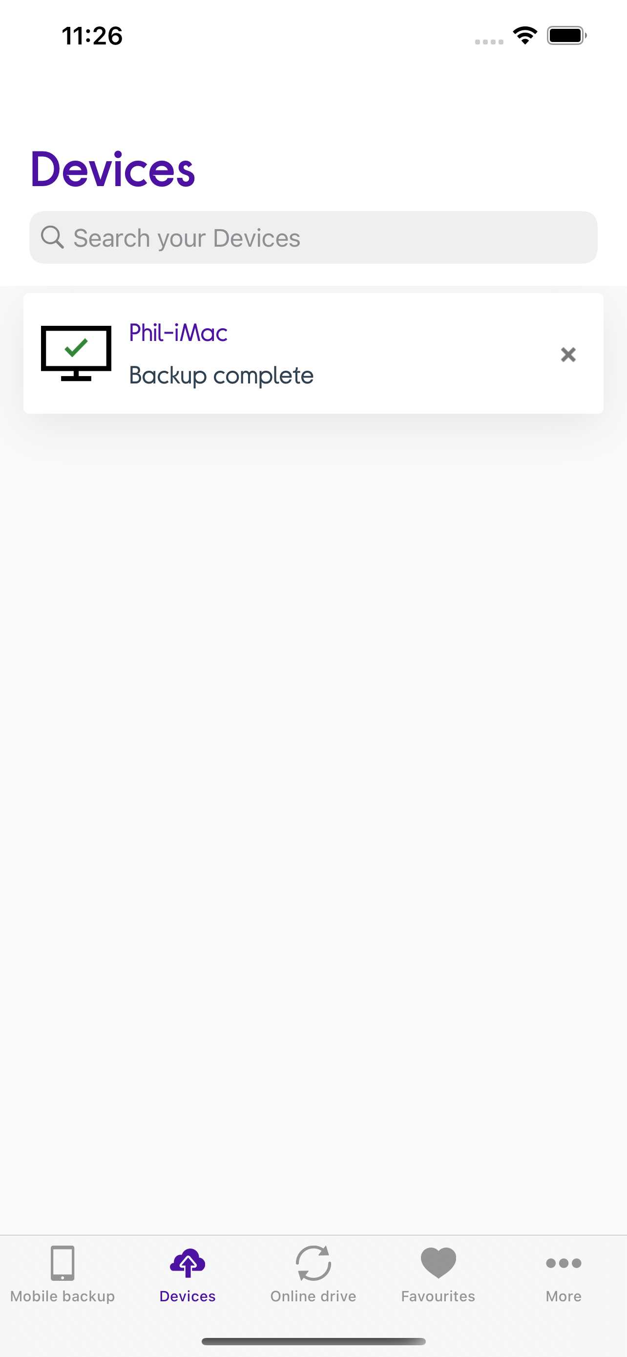 Currys Cloud Backup