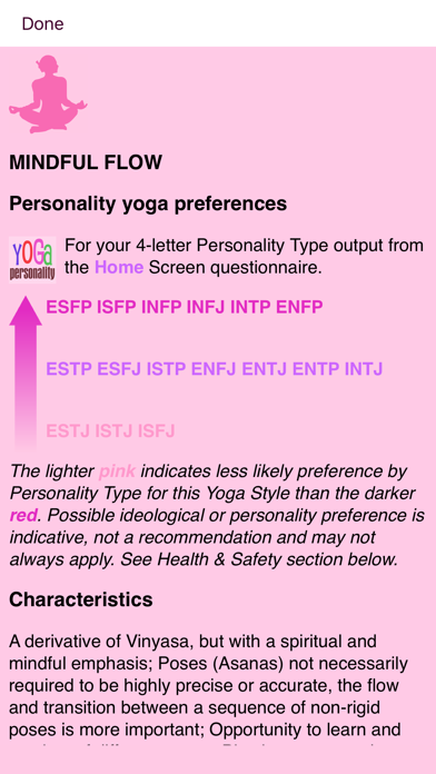 YogaPersonality Screenshot
