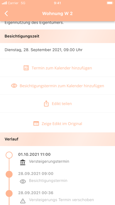 Zwangsversteigerung Screenshot