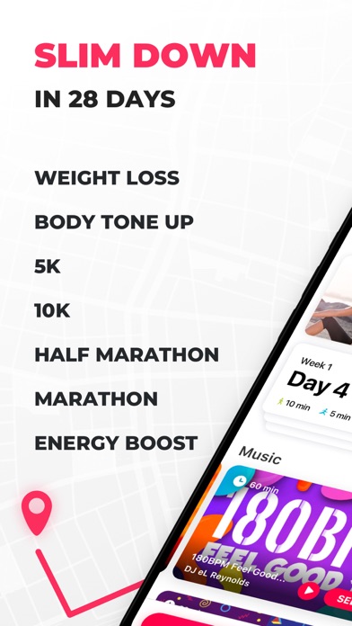 Running for Weight Loss PRO: training plan, GPS, how-to-lose-weight tips by Red Rock Apps Screenshot 2