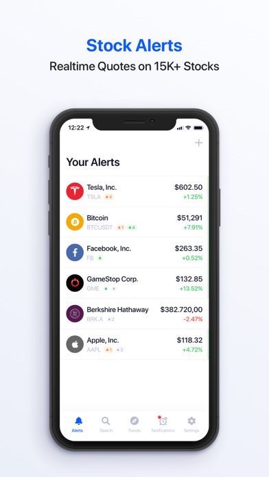 Stock Alarm - Alerts, Tracker Screenshot