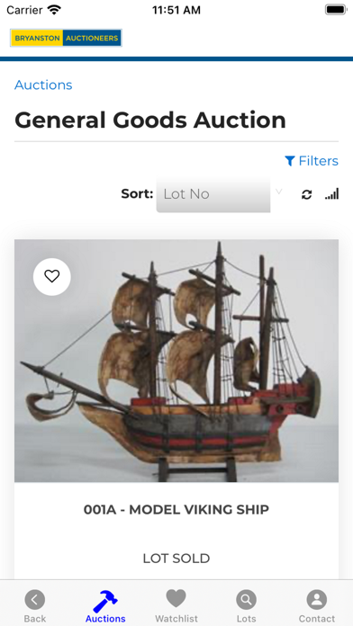 Bryanston Auctioneers Screenshot