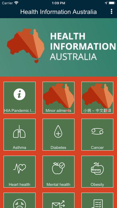 Health Information Australia Screenshot