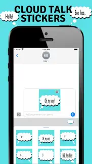 cloud talk stickers iphone screenshot 2