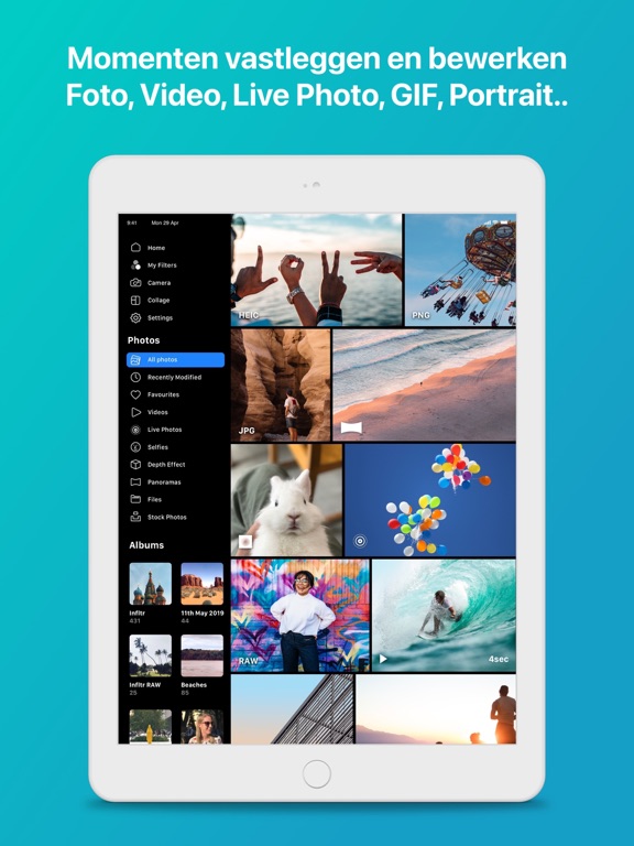 Infltr - Onbeperkte Filters iPad app afbeelding 1
