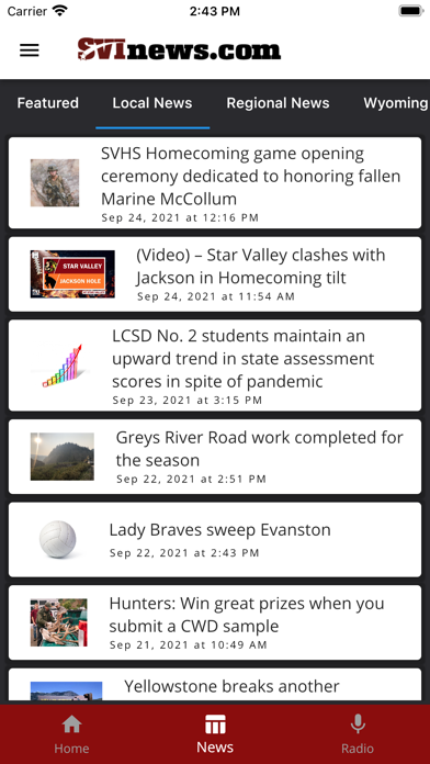 SVI News Screenshot