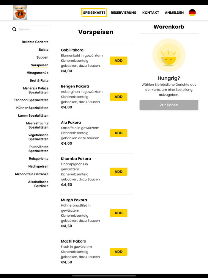 Restaurant Maharaja Munich