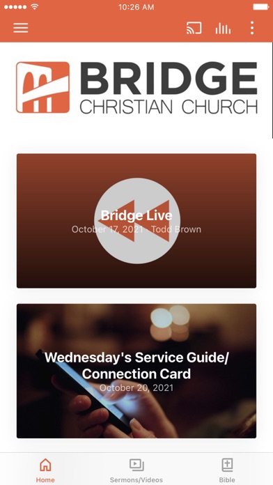 Bridge Christian Church Screenshot