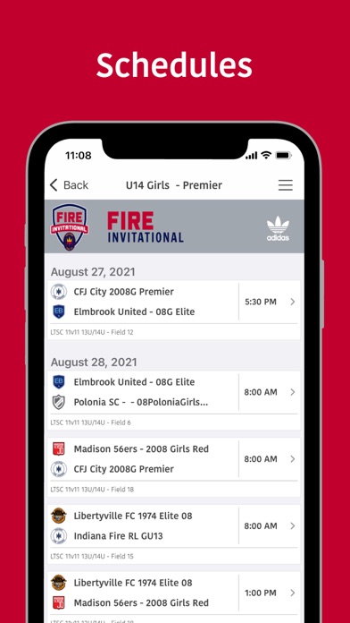 Chicago Fire SC Invitational Screenshot