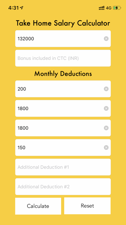 #2. Take Home Salary Calculator (iOS) 由: Ankush Minda
