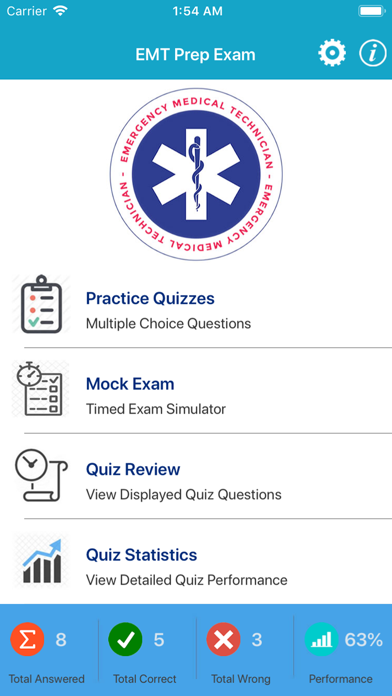 EMT Prep Exam Screenshot