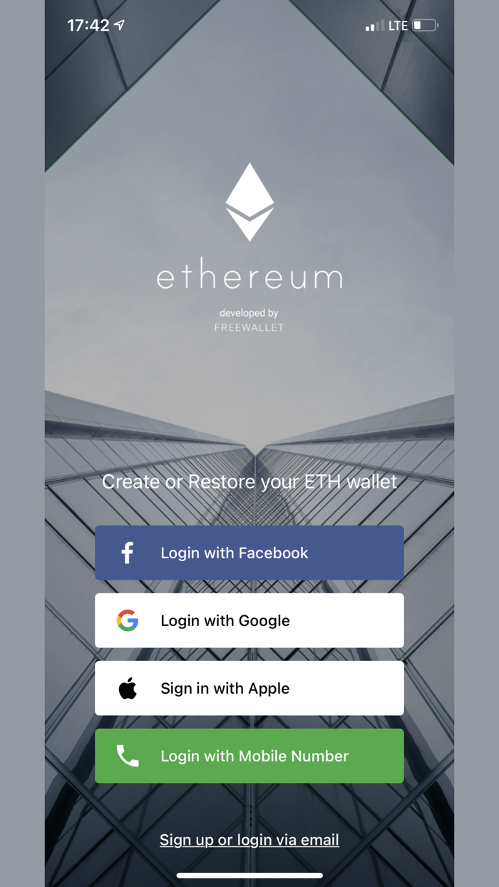 Ethereum Wallet - Freewallet