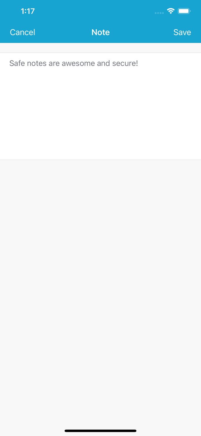 Safe notes - secure Notes