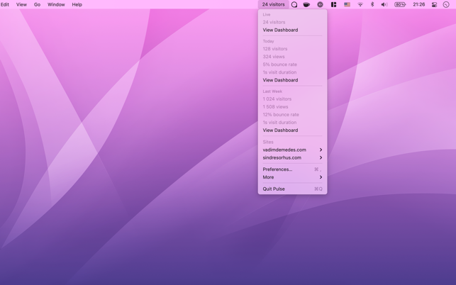 ‎Pulse for Plausible Analytics Screenshot