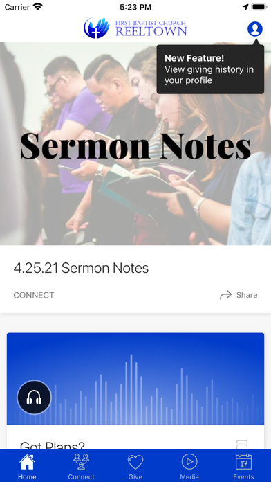 First Baptist Church Reeltown Screenshot