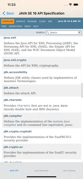 Game screenshot Java SE 16 API Specification apk