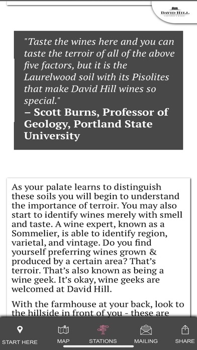 David Hill Vineyard Hike Screenshot